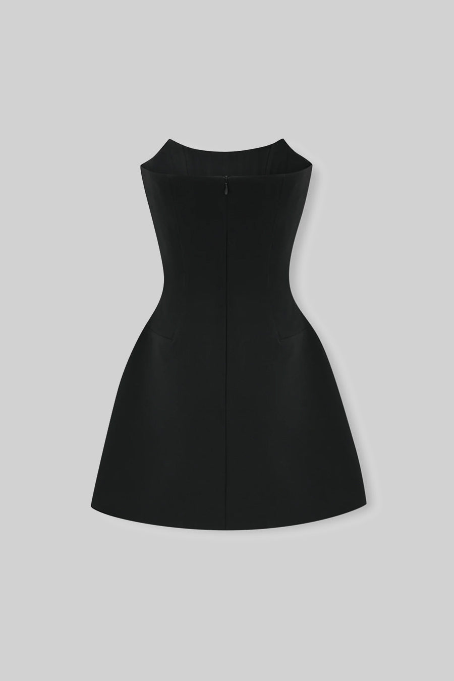 Vestido Mini Sem Mangas com Aplicações de Cristal - Preto