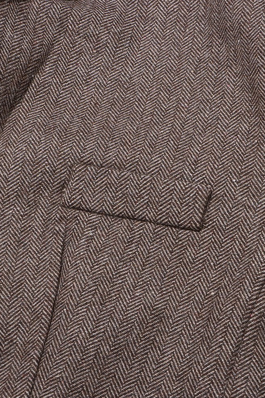 Conjunto de Flores em Dois Peças com Padrão Chevron - Castanho