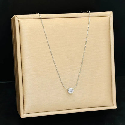 Colar de pedras de moissanite Cléa