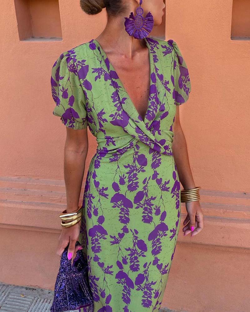 Vestido Sara | Elegância com Mangas Bufantes