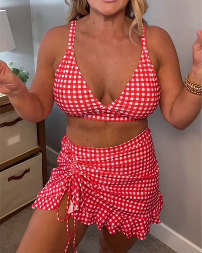 Avia | Bikini aos Quadrados com Alças