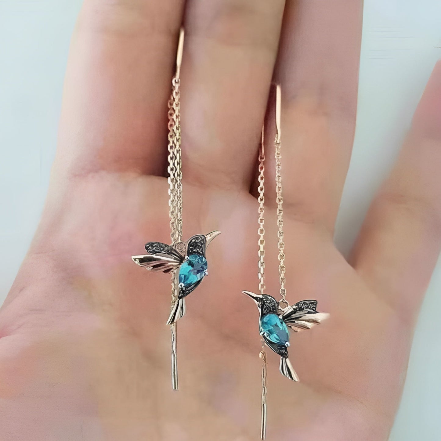 Brincos em forma de Colibri