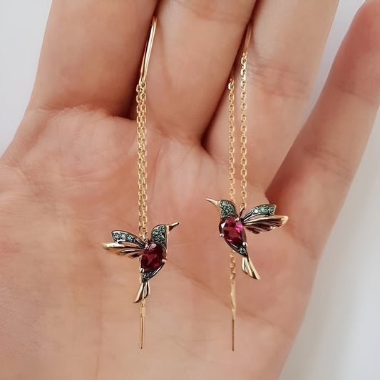 Brincos em forma de Colibri