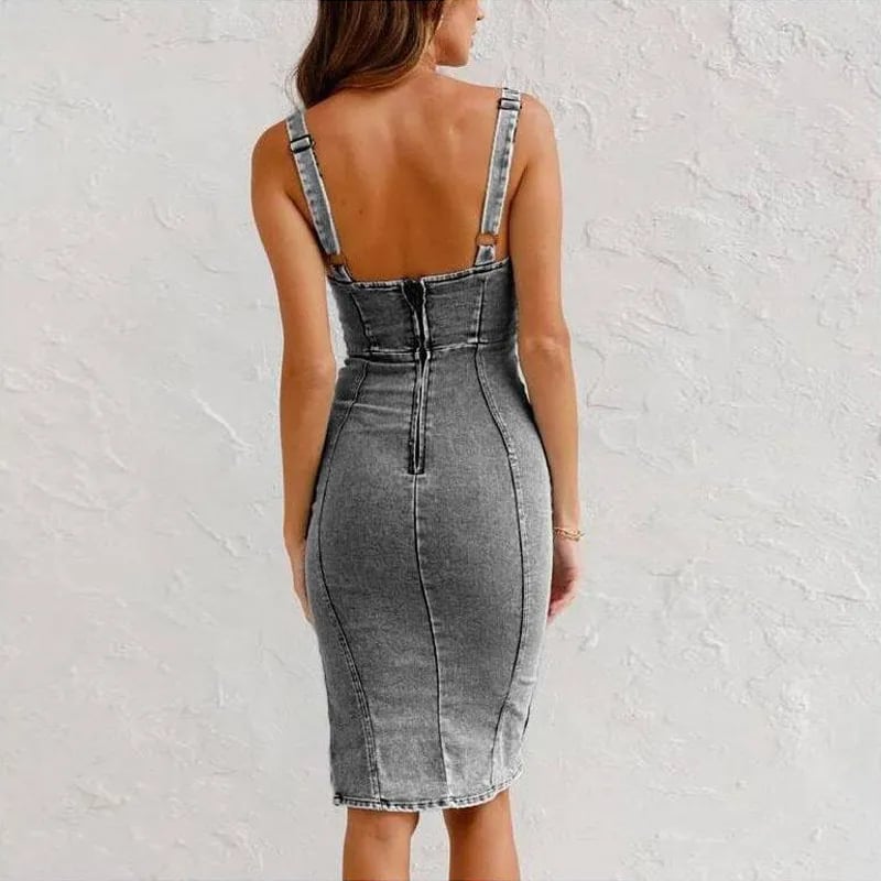 Mona - Vestido Camisola Jeans