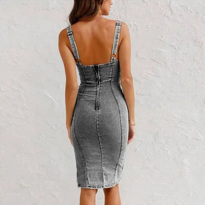 Mona - Vestido Camisola Jeans